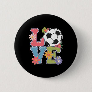 Cool Soccer Art For Women Teen Girls Goalie Soccer 6 Cm Round Badge