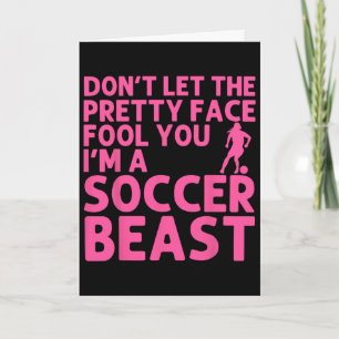 Cool Soccer Art For Women Teen Girls Goalie Soccer Card