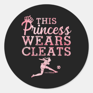 Cool Soccer Art For Women Teen Girls Goalie Soccer Classic Round Sticker