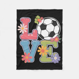 Cool Soccer Art For Women Teen Girls Goalie Soccer Fleece Blanket
