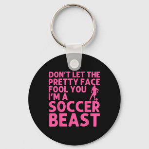 Cool Soccer Art For Women Teen Girls Goalie Soccer Key Ring