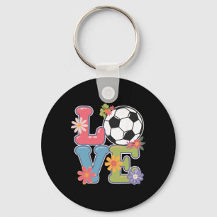 Cool Soccer Art For Women Teen Girls Goalie Soccer Key Ring