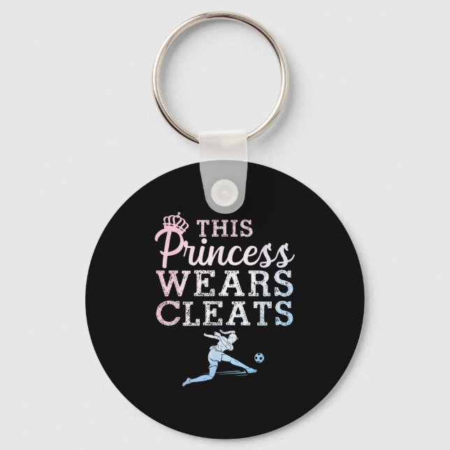Cool Soccer Art For Women Teen Girls Goalie Soccer Key Ring (Front)