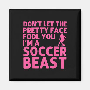 Cool Soccer Art For Women Teen Girls Goalie Soccer Magnet