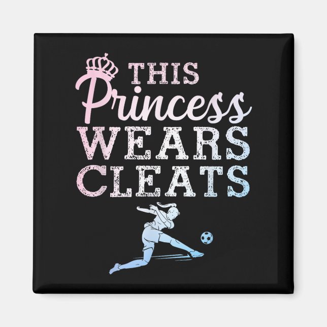 Cool Soccer Art For Women Teen Girls Goalie Soccer Magnet (Front)