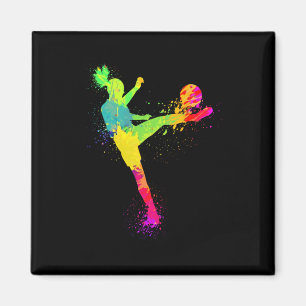 Cool Soccer Design For Women Girls Soccer Player S Magnet