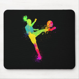 Cool Soccer Design For Women Girls Soccer Player S Mouse Pad