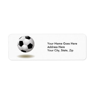 Cool Soccer Emblem Return Address Label