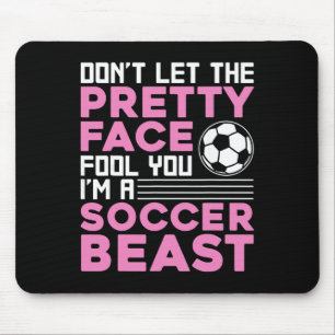 Cool Soccer For Women Teen Girls Soccer Lover Play Mouse Pad