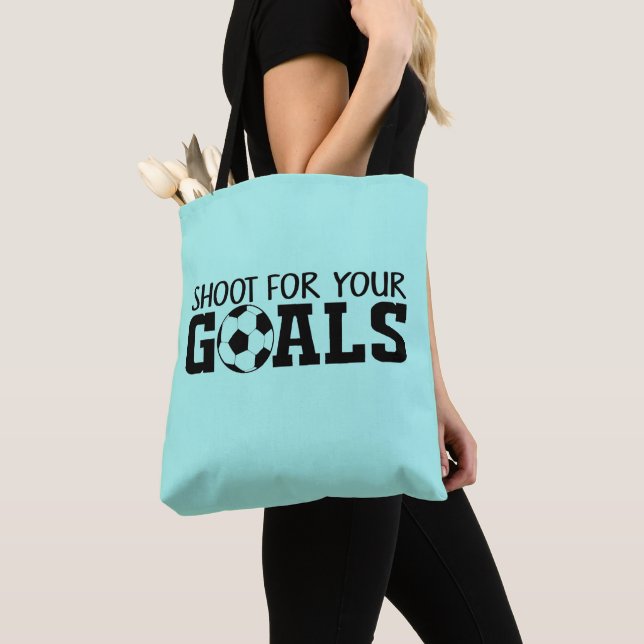 cool Soccer goal word art sports lovers Tote Bag (Close Up)