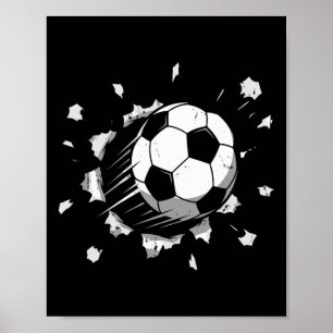 Cool Soccer Ll Graphic Youth Soccer Poster