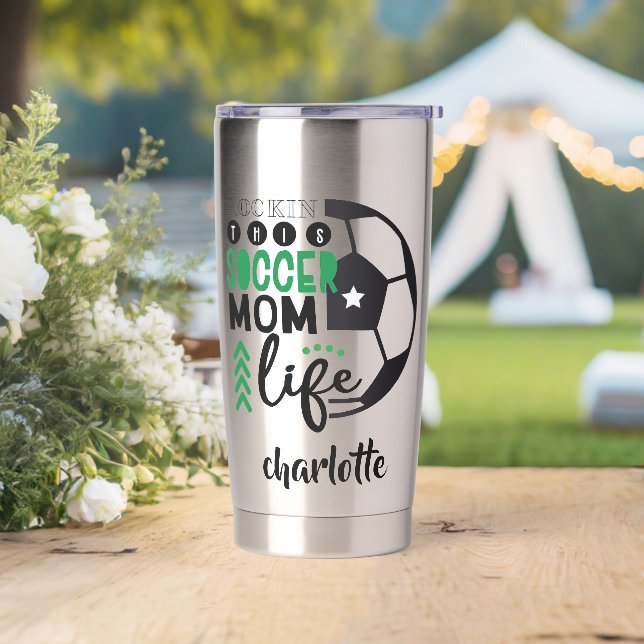 Cool Soccer Mum Life Personalised Mother's Day Insulated Tumbler (Wedding)