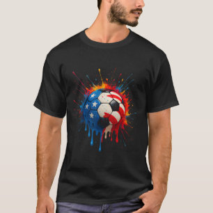 Cool Soccer Player Drip Sport For Boys Men Girls W T-Shirt