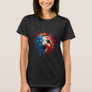 Cool Soccer Player Drip Sport For Boys Men Girls W T-Shirt