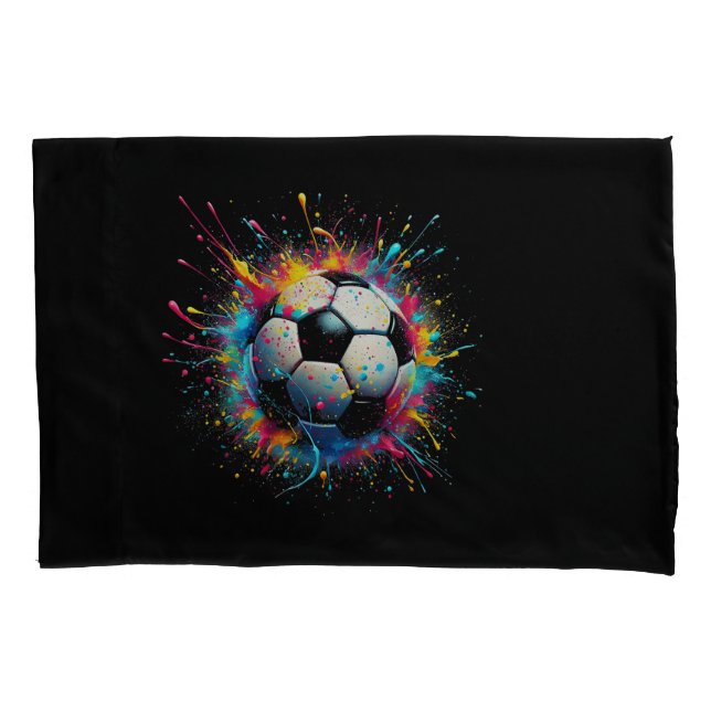 Cool Soccer Player Sport For Boys Men Girls Women Pillowcase (Front)