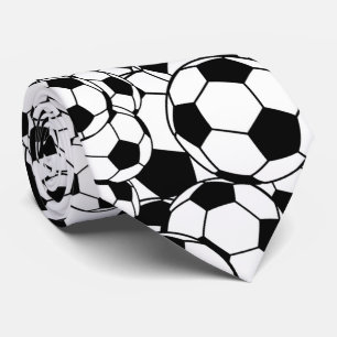 cool Soccer sports ball tiled Tie