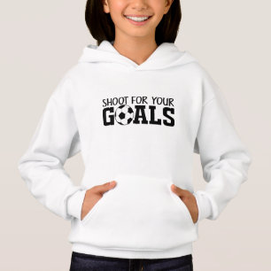 cool soccer sports inspiration word art Hoodie