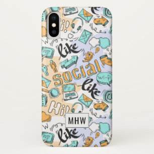 Cool Social Media custom monogram phone cases