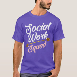 Cool Social Work Squad Funny Humanitarian Team T-Shirt