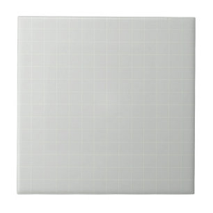 Cool Soft Pastel Lilac Chequered Pattern Retro Ceramic Tile