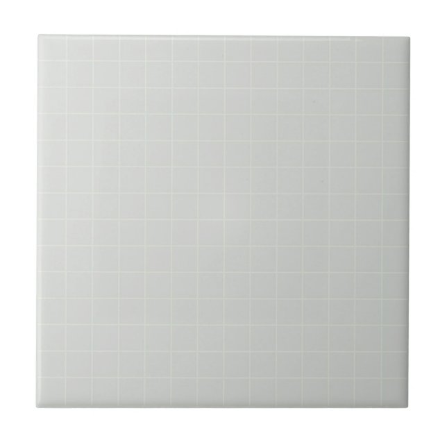 Cool Soft Pastel Lilac Chequered Pattern Retro  Ceramic Tile (Front)