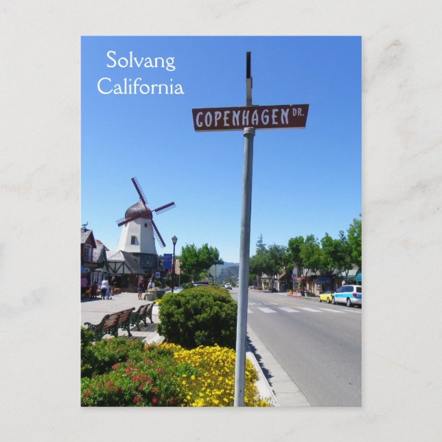 Cool Solvang Postcard! Postcard (Front)