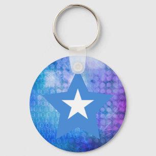 Cool Somalia Flag Star Key Ring