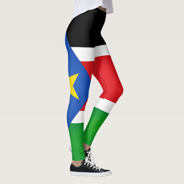 Cool South Sudan Flag Fashion Leggings (Right)