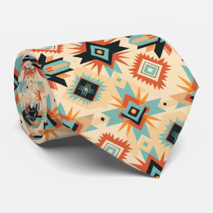 Cool Southwestern Boho tiled pattern  Tie