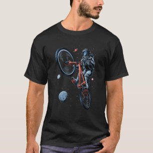 Cool Space and Planets Design Astronaut on Bike Gr T-Shirt