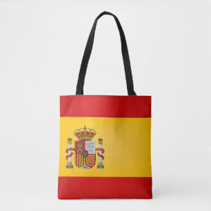 Cool Spain Flag Fashion Tote Bag