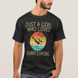 Cool Spearfishing For Girls Kids Ocean Diving Spea T-Shirt