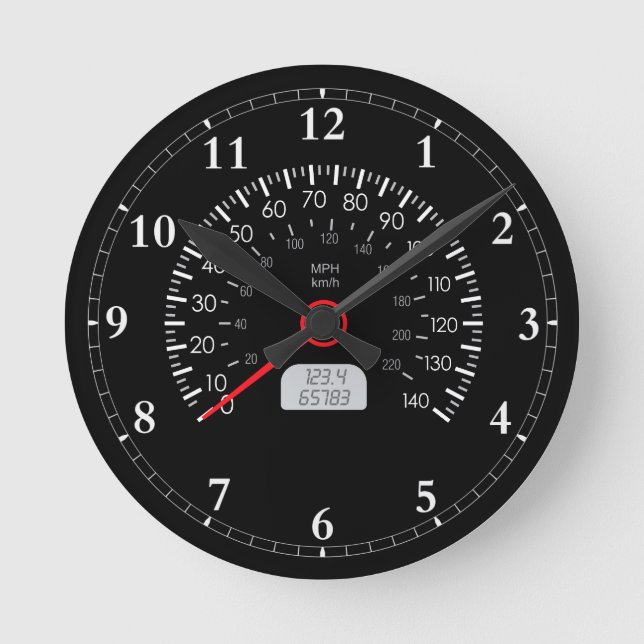 Cool speedometer wall clock (Front)