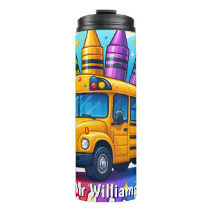 Cool Splash School Bus Driver Thermal Tumbler