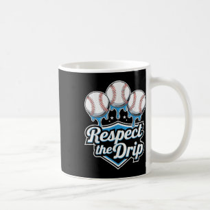 Cool Sport Baseball Home Plate Drip With Sprinkles Coffee Mug