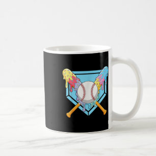Cool Sport Baseball Home Plate Drip With Sprinkles Coffee Mug