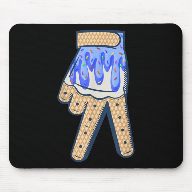 Cool Sport Baseball Home Plate Drip With Sprinkles Mouse Pad (Front)
