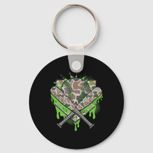 Cool Sport Sell Home Plate Drip Drip Camo Bow  Key Ring
