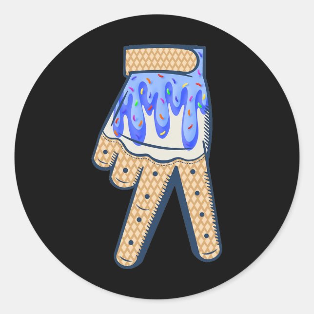 Cool Sport Sell Home Plate Drip With Sprinkles Dri Classic Round Sticker (Front)