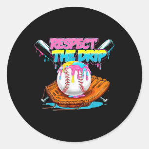 Cool Sport Sell Home Plate Drip With Sprinkles Dri Classic Round Sticker