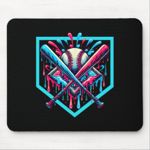 Cool Sport Softll And Sell Home Plate Drip  Mouse Pad