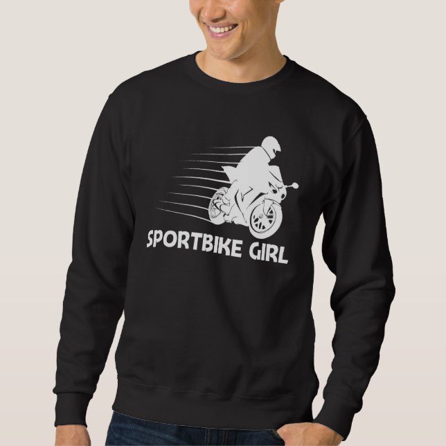 Cool Sportbike For Girls Kids Professional Motorcy Sweatshirt (Front)