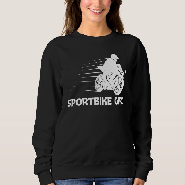 Cool Sportbike For Girls Kids Professional Motorcy Sweatshirt (Front)