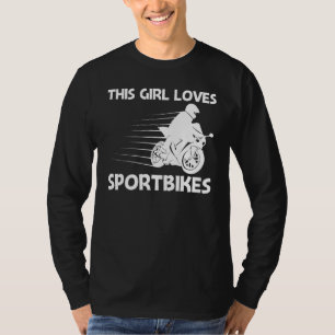 Cool Sportbike For Girls Kids Professional Motorcy T-Shirt