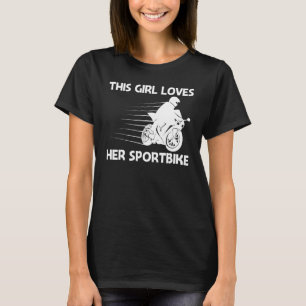 Cool Sportbike For Girls Kids Professional Motorcy T-Shirt