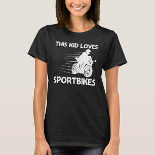 Cool Sportbike For Kids Boys Professional Motorcyc T-Shirt