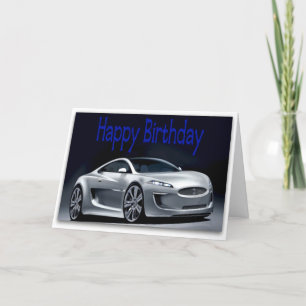 Cool Sports Car Birthday Card