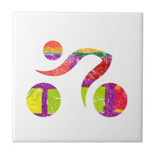 Cool Sports design, Triathlon, cycling, Formula 1 Ceramic Tile
