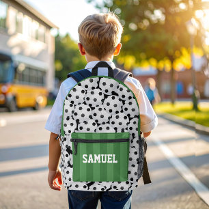 Cool Sports Soccer Field Personalized Printed Backpack