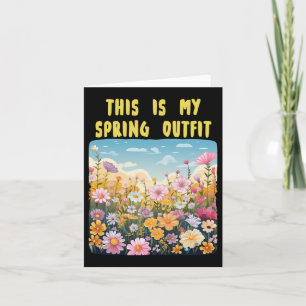 Cool Spring Outfit For Boys And Girls Long Sleeve Card